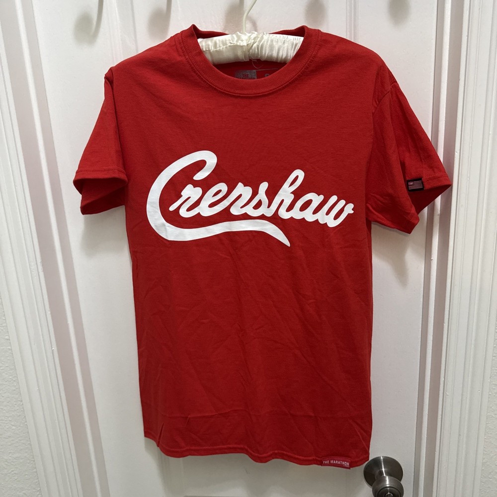 Limited Edition The Marathon Clothing Crenshaw Red/White T-Shirt Size S