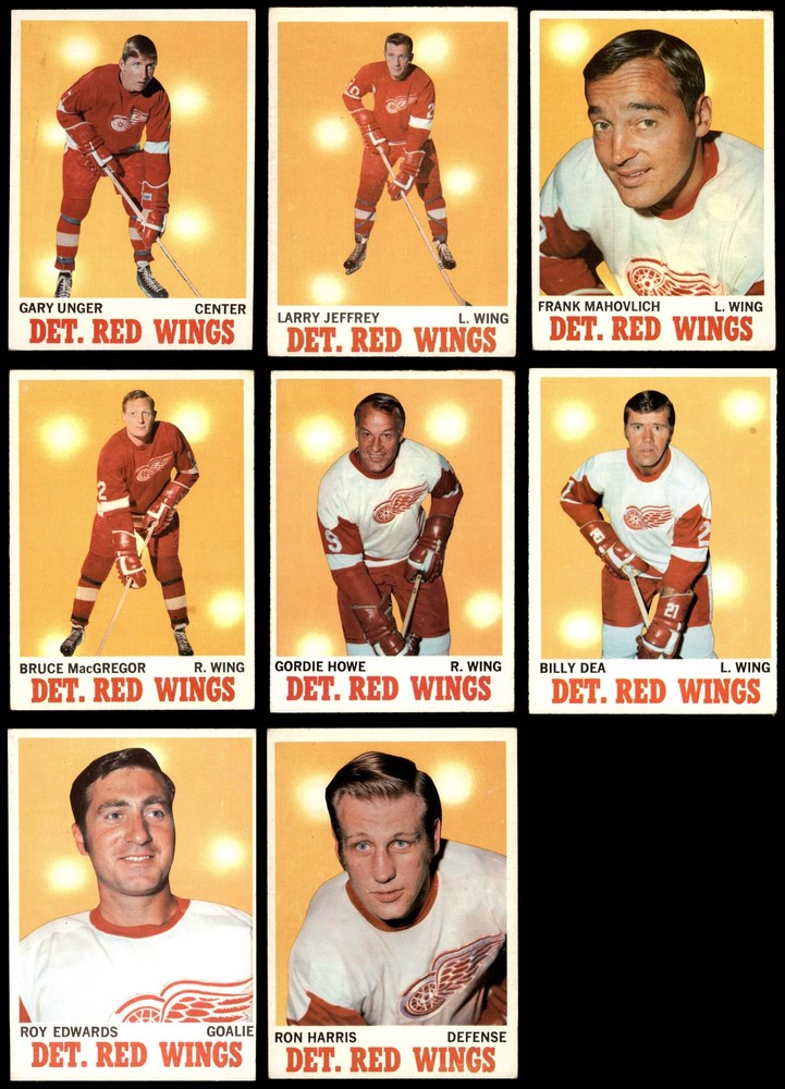 1970-71 Topps Detroit Red Wings Team Set 4 - VG/EX 7156254