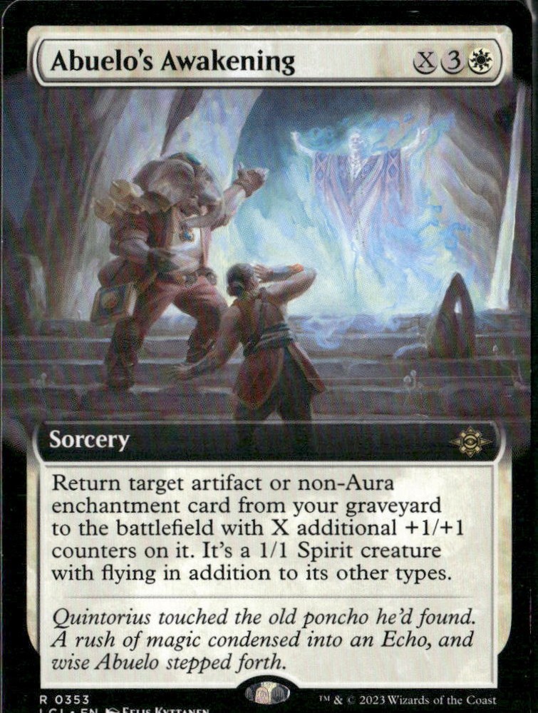 Near Mint 353 Abuelo's Awakening (Extended Art) The Lost Caverns of Ixalan-image