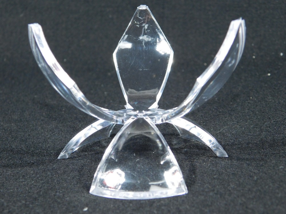 TULIP Design Large Clear Lucite Display Stand with Three Prongs