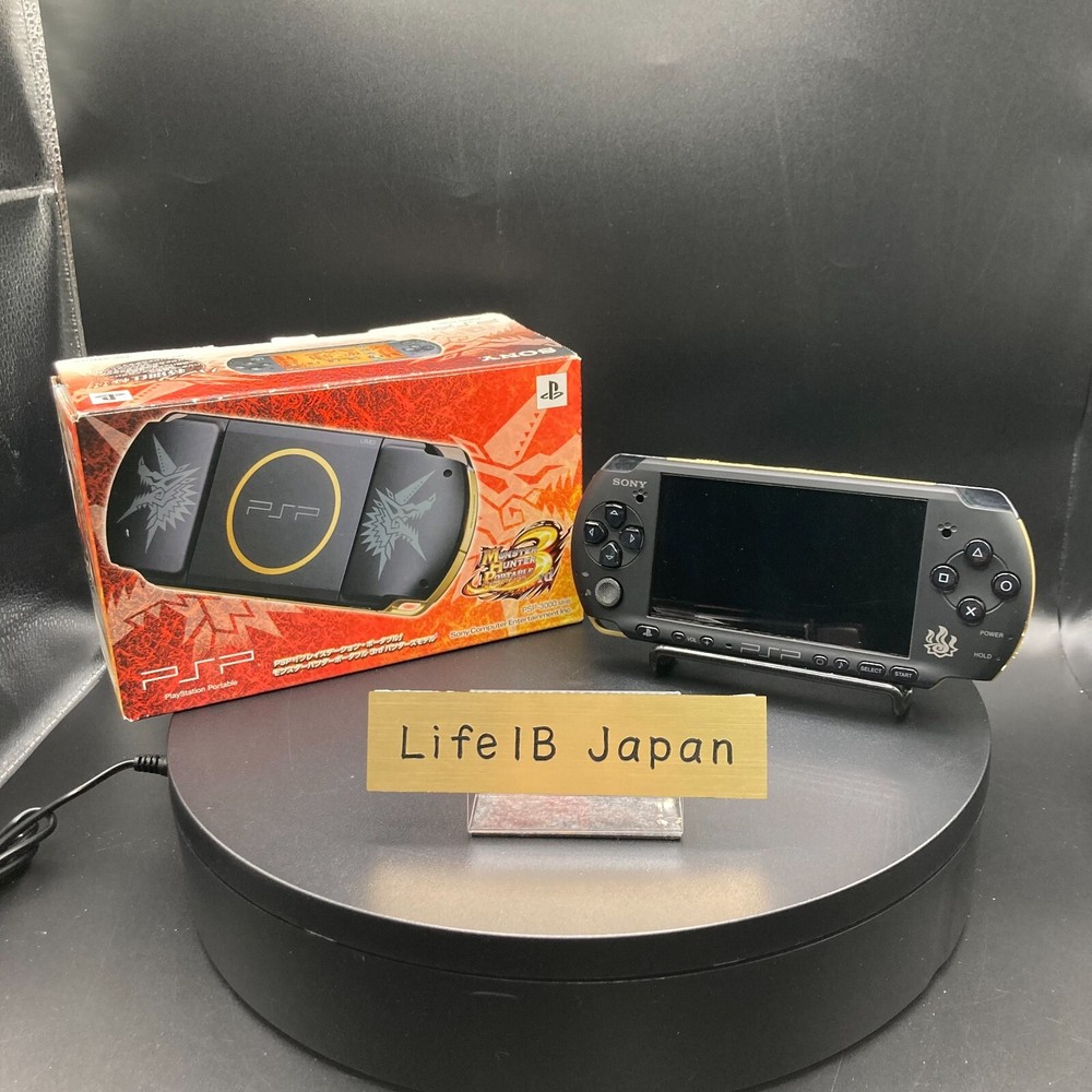 Sony Playstation PSP-3000 Monster Hunter 3rd Black Limited Edition No Battery