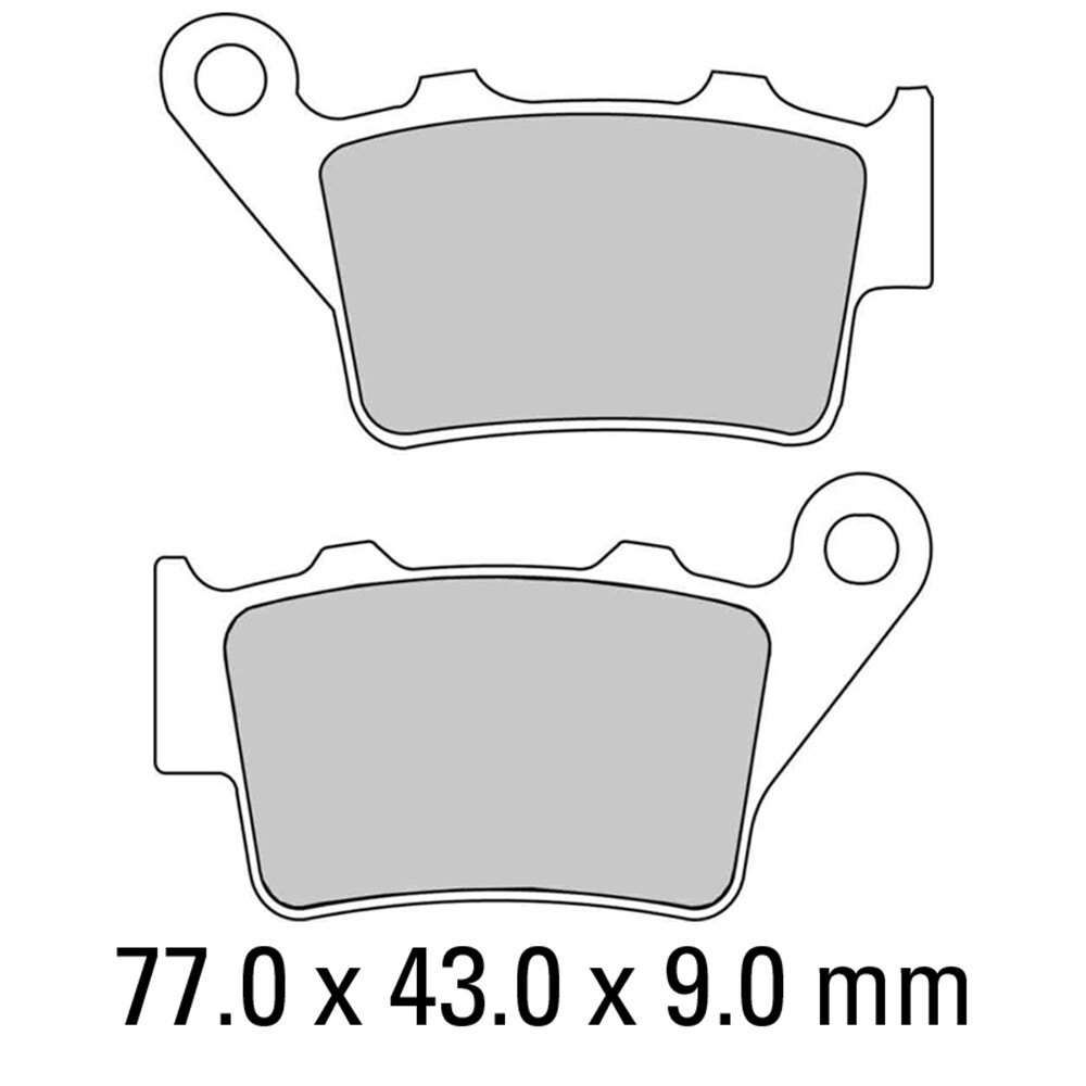 Ferodo Rear Brake Pads for Royal Enfield CONTINENTAL GT 535 2014-2018 (EF)