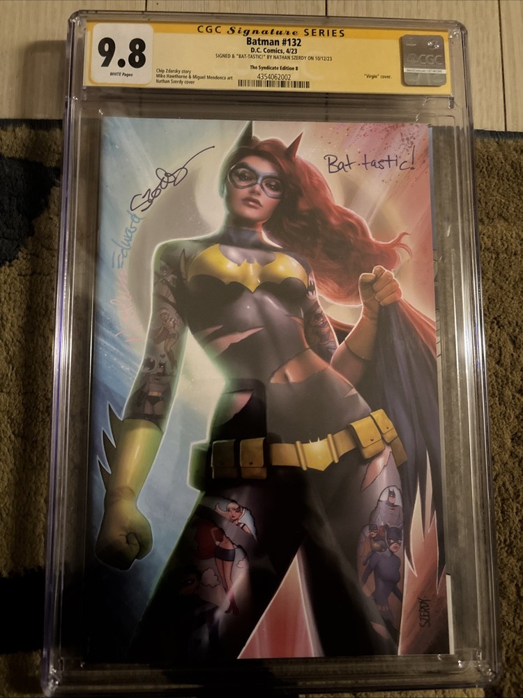 DC Comics Batman #132 CGC 9.8 Virgin Variant Cover Signed “Bat.tastic” Szerdy