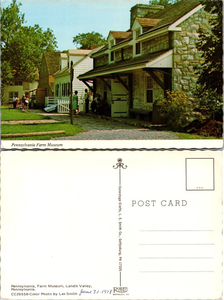 Continental Farm Museum Landis Valley Pennsylvania Postcard