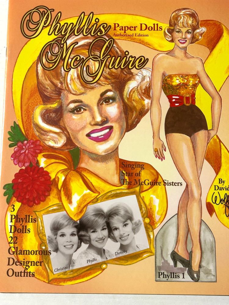 Paper Doll Book UNUSED - phyllis mcguire 2009 - mcguire sisters