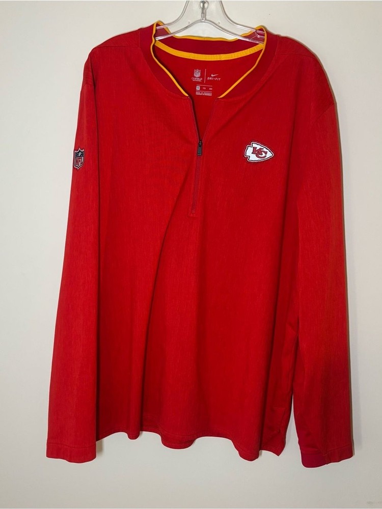 Red Nike Kansas City Chiefs Golf Pullover XXL