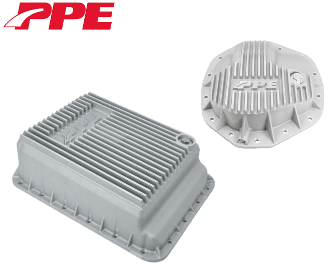 PPE Raw Deep Transmission Pan & Diff Cover For 19-22 Ram 3500 6.7L AISIN AS69RC