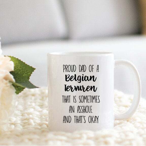 Belgian Tervuren Coffee Mug Gift for Dog Lover Dad