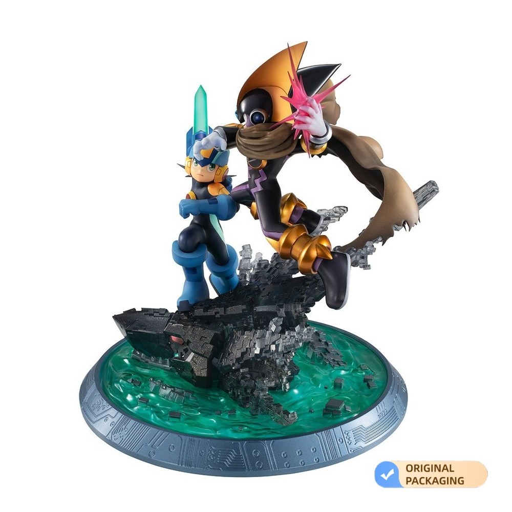 MegaHouse Game Characters Collection DX Rockman EXE & Forte EXE Figure Authentic