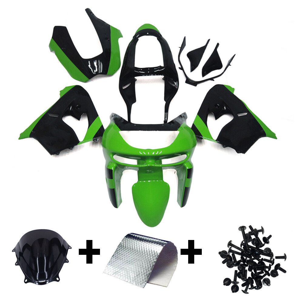 Green Fairing Kit for 1998 1999 Kawasaki ZX9R Ninja 98 99 ABS Injection Bodywork