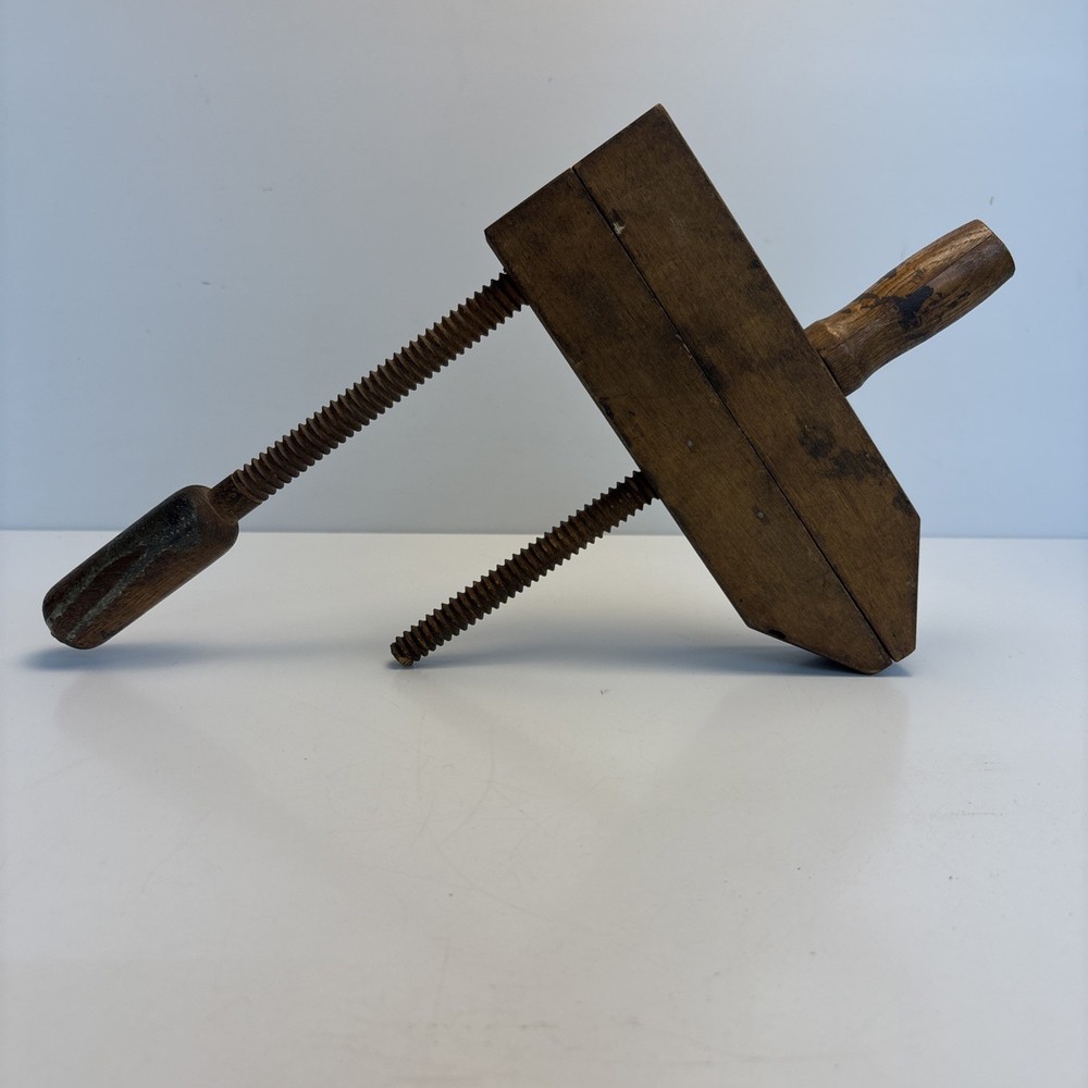 R. Bliss Mfg. Co. No. 813 Wood Parallel Clamp 8” Vintage