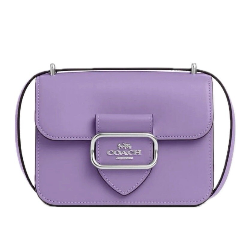 Coach Purple Leather Morgan Crossbody Bag in Iris - Brand New With Tags