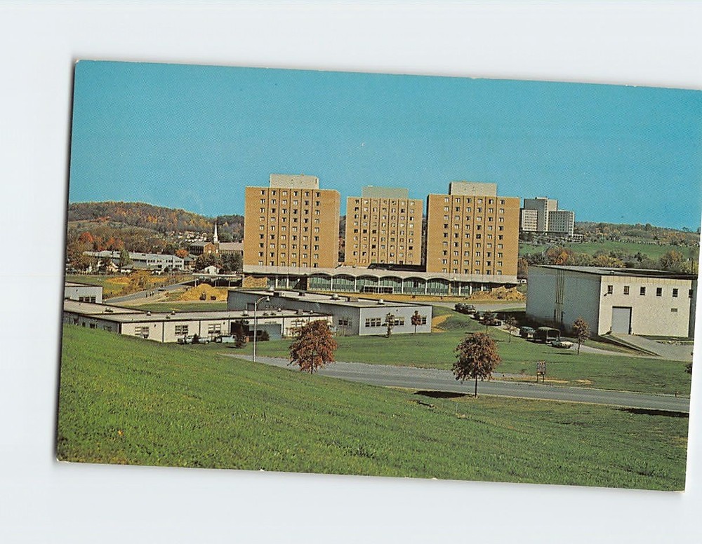 Postcard Towers Residence Halls West Virginia University Morgantown WV USA