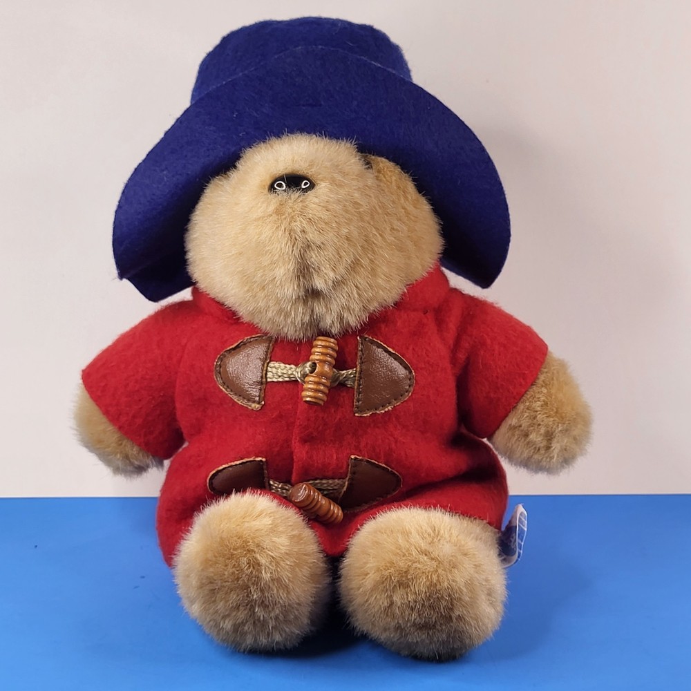 Eden Toys Paddington Bear Plush Blue Hat Red Coat 8