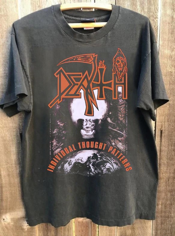 Death Individual Thought Patterns 90s Rock band Charcoal T-Shirt NH28804