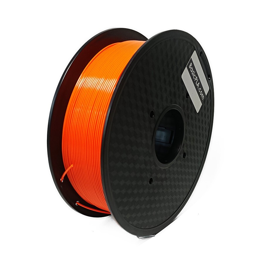 BasicFilaments 3D Printer PLA Filament 1.75mm 1KG/2.2LB [ORANGE COLOR]