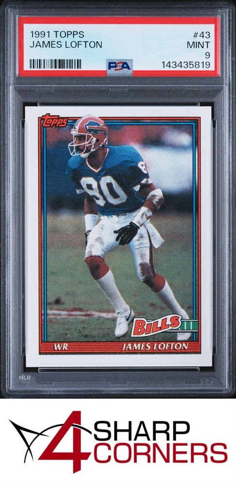 1991 Topps #43 James Lofton Bills Hof Pop 6 Psa 94SC: Leading the industry in consignment services!