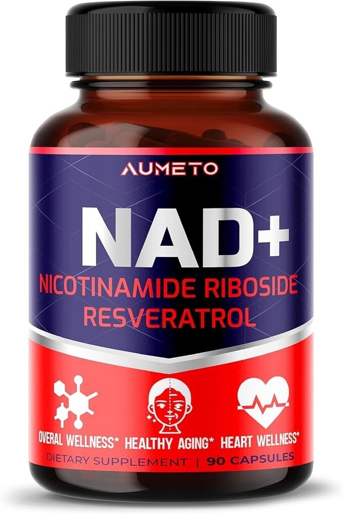NAD+ Supplement with Nicotinamide Riboside NR, Resveratrol, Quercetin -...