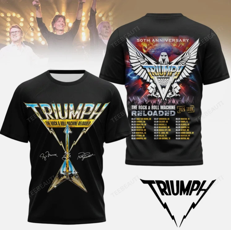 Triumph 2026 Reloaded Tour T-Shirt