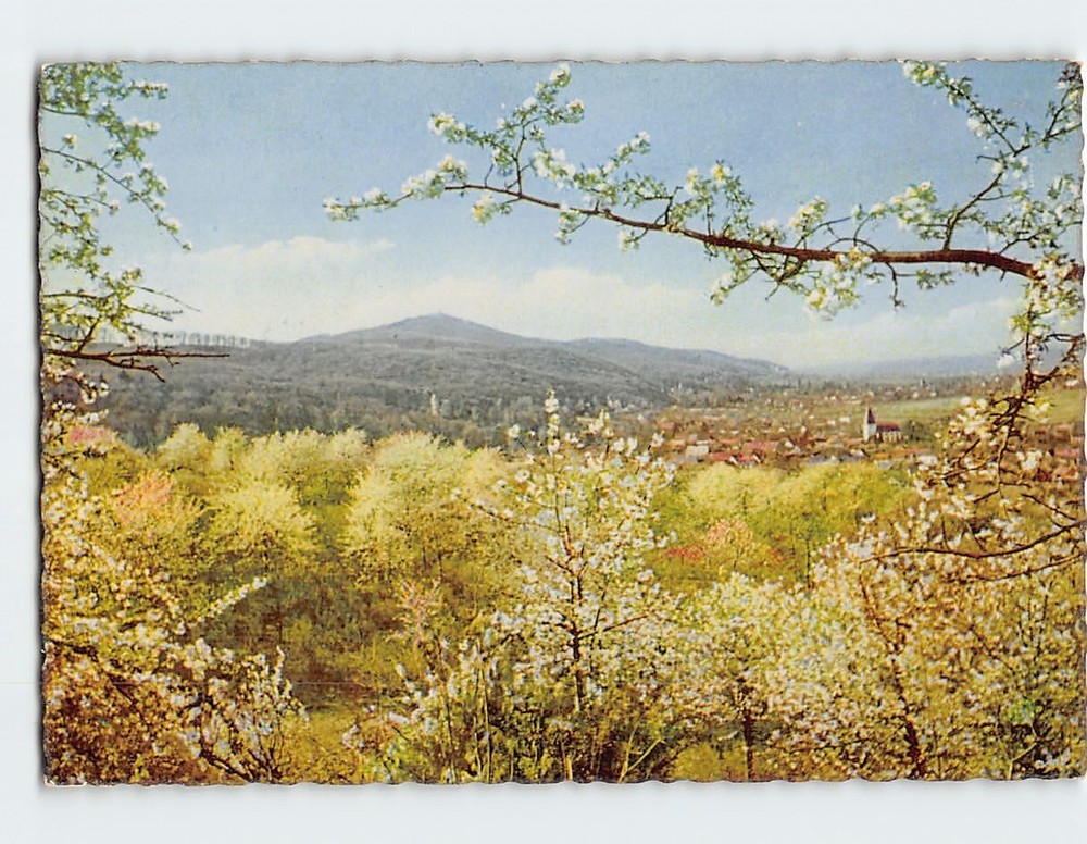 Postcard Die Blühende Bergstrasse Germany