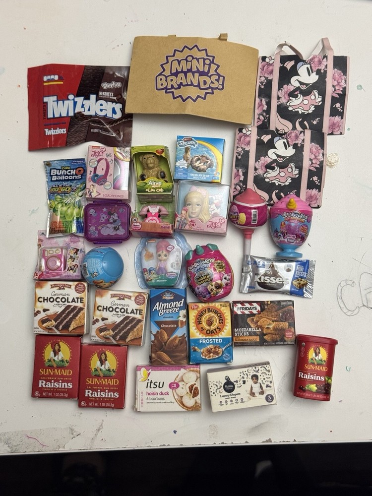Zuru Mini Brand Toy And Food Lot