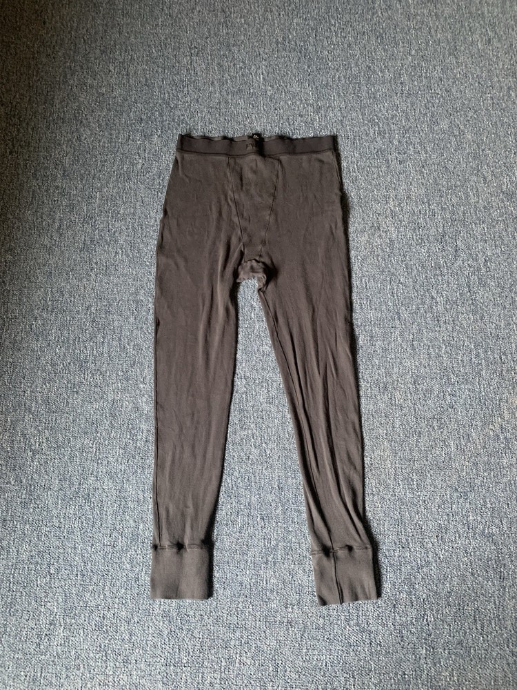 SKIMS Cotton Grey Ribbed Leggings Color Soot Size XL