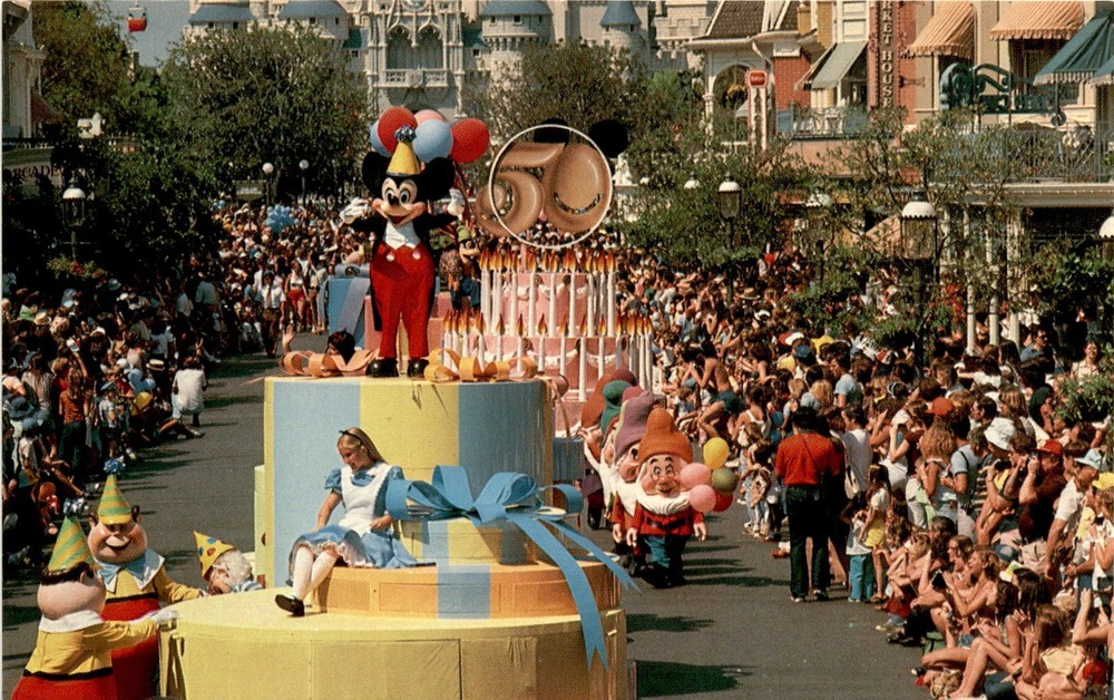 Walt Disney World, Vacation Kingdom, Mickey's 50th Birthday Postcard