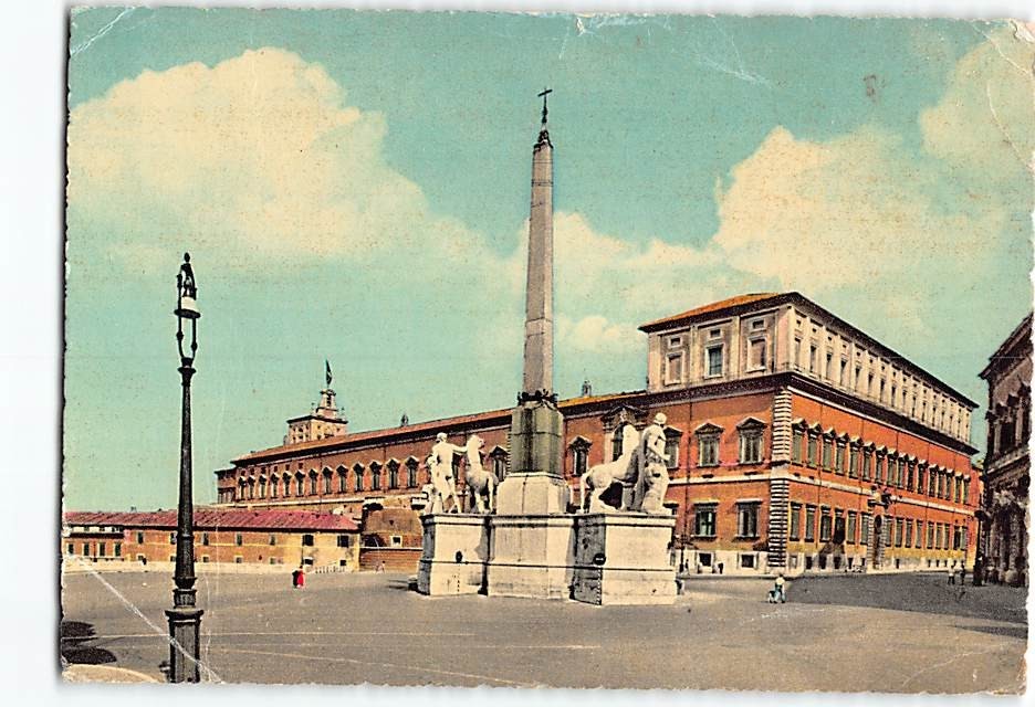 Postcard Quirinal Palace in Rome Italy