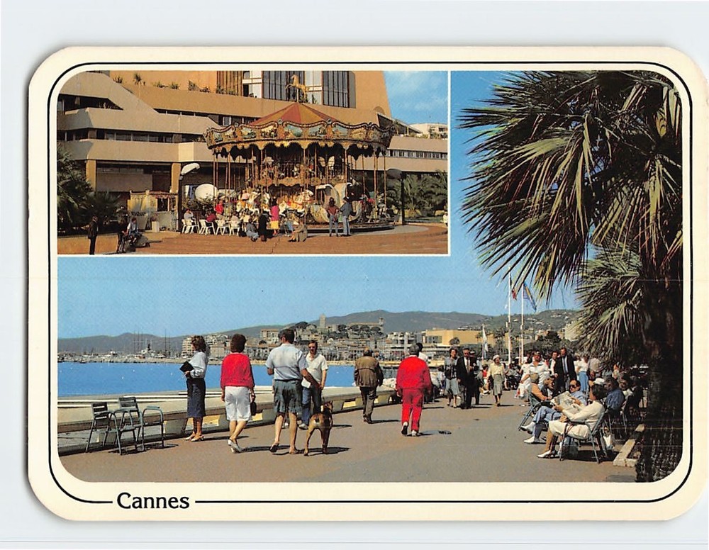 Postcard La Croisette Le Manège Cannes France