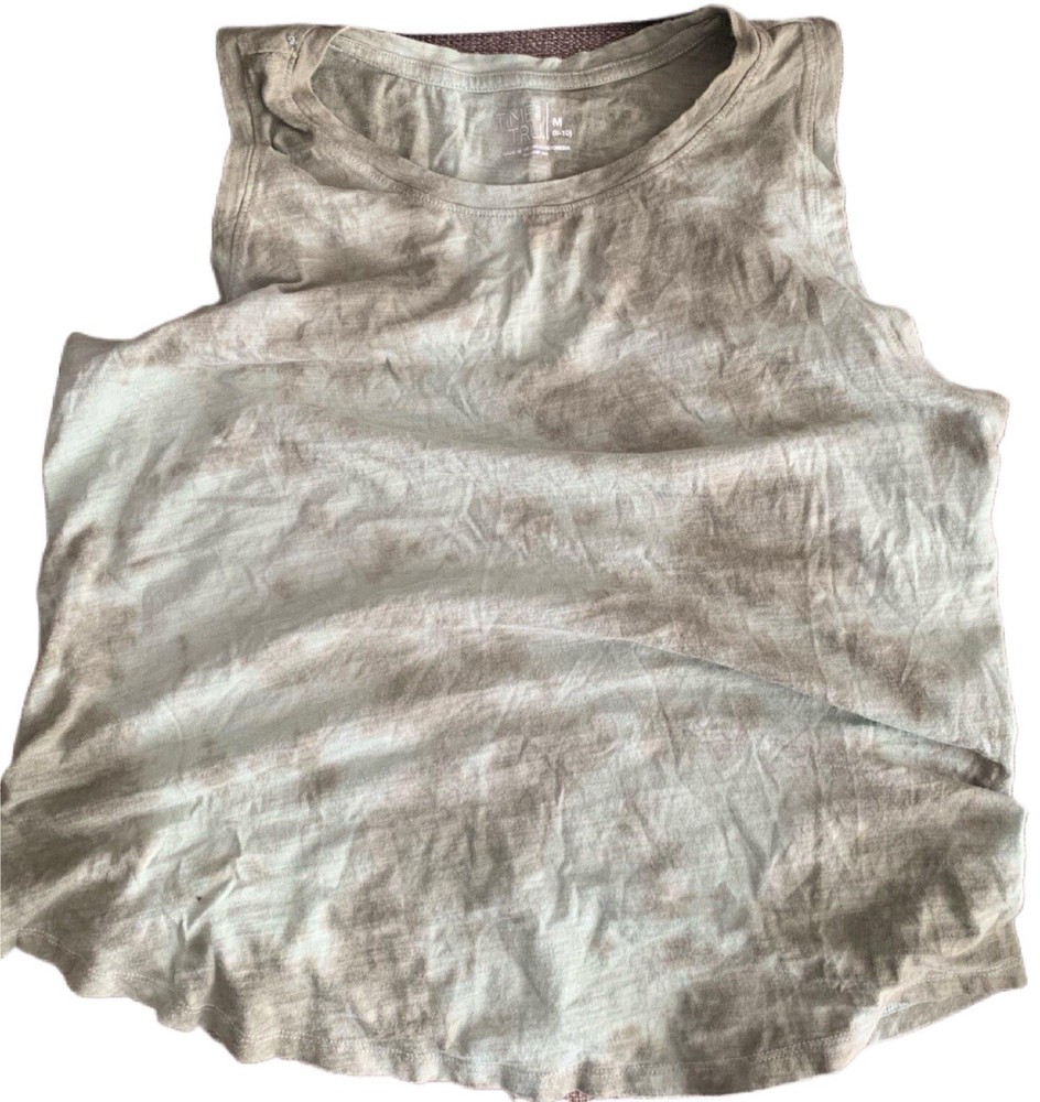 Preowned Time & Tru Women's Medium Tie Dye Tank Top