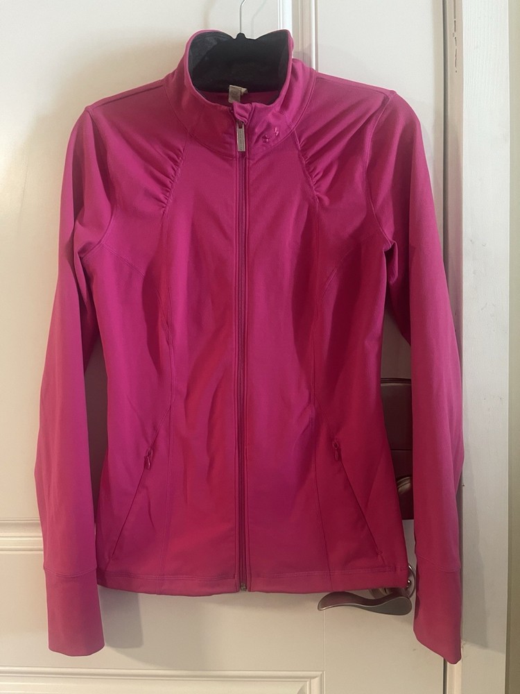 Under Armour Women’s Fuchsia Pink All Seasons Gear Full Zip Jacket Size Medium