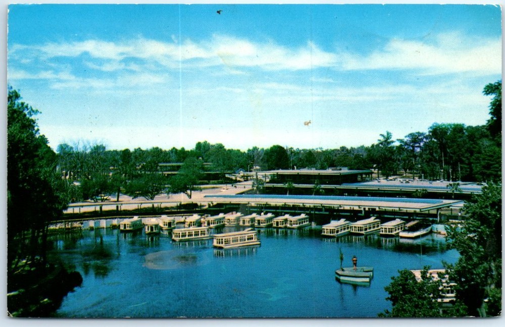Postcard - Panoramic view of Silver Springs, Florida