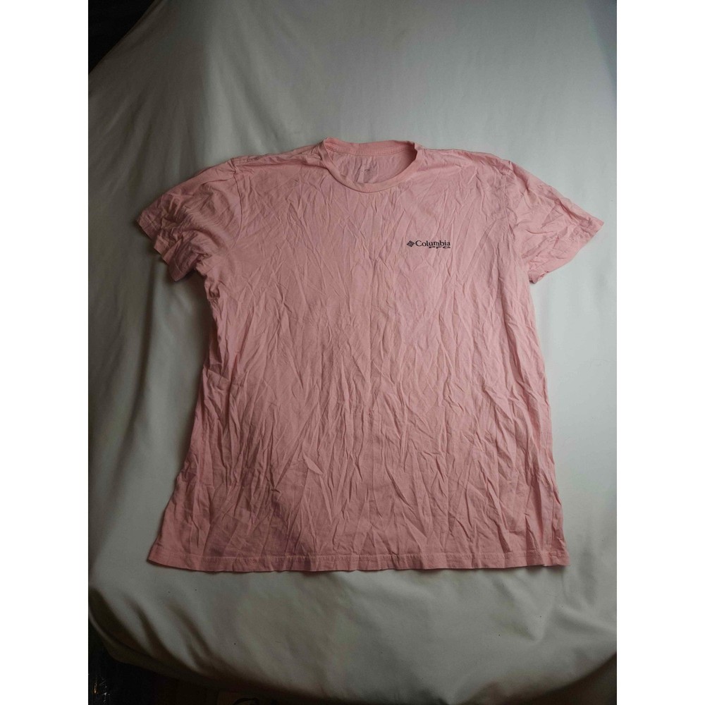 Columbia PFG Mens Pink Marlin Graphic T-Shirt Performance Fishing Gear XL