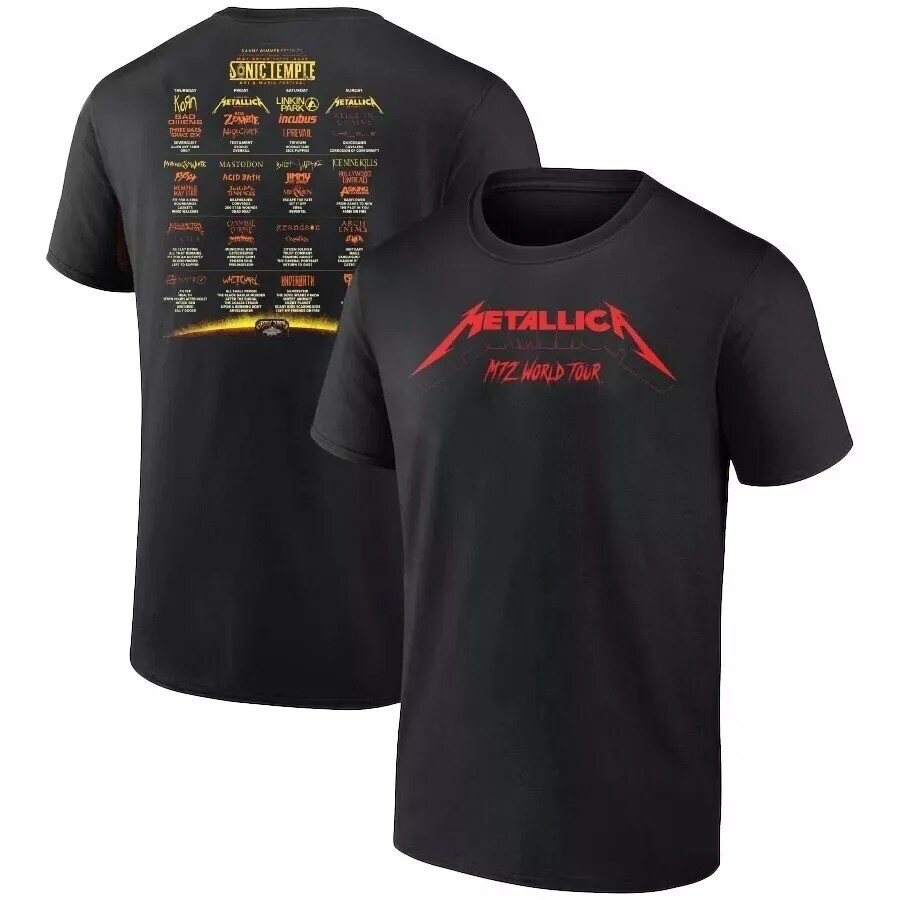 Metallica M72 World Tour No Repeat Weekend 2025 T-Shirt Gift  Tshirt new
