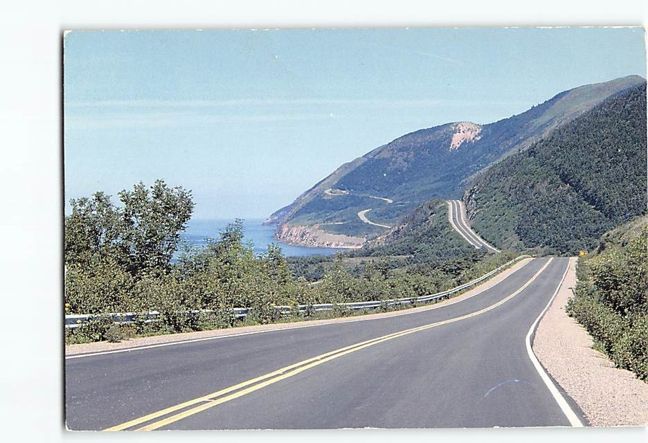 Postcard Cabot Trail Cape Breton Island Nova Scotia Canada
