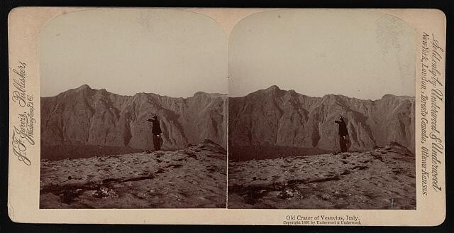 Photo:Old crater of Vesuvius,Italy
