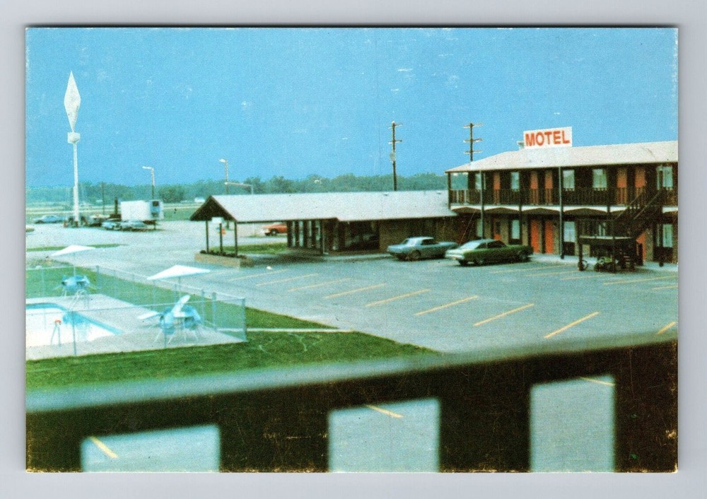 Elm Creek NE-Nebraska, Way Farer III Motel, Advertising, Vintage Postcard