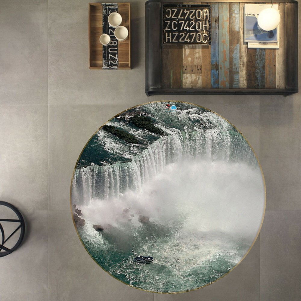 3D Waterfall River NAO3619 Game Rug Mat Elegant Photo Carpet Mat Fay