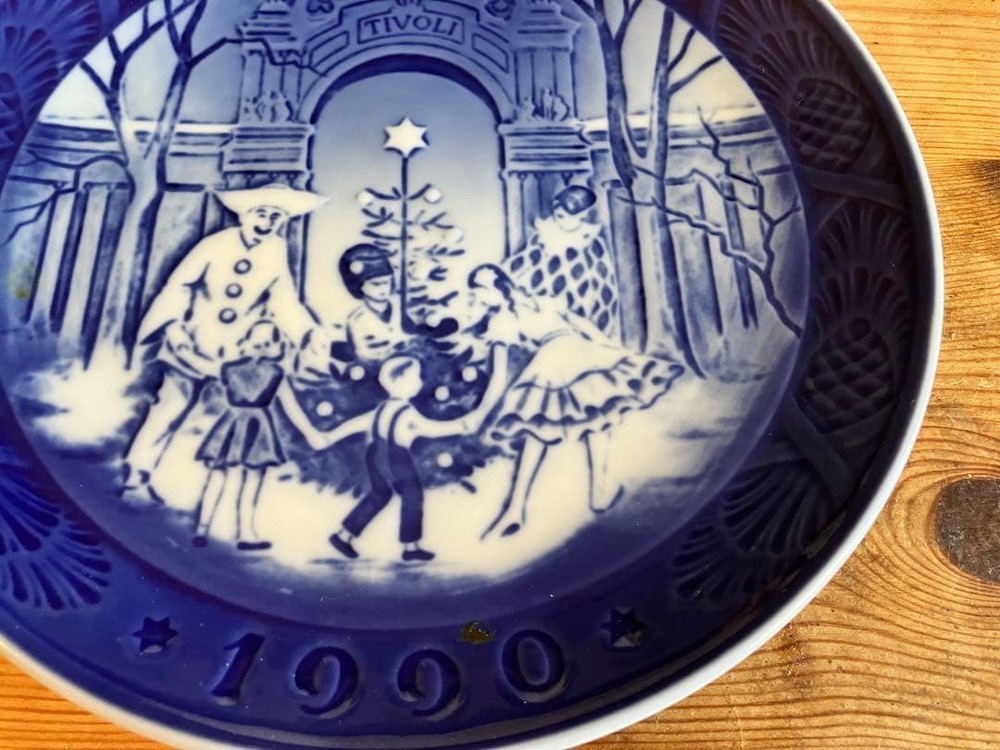 Royal Copenhagen Years Plate 1990 Used 18cm Collectible Collectible
