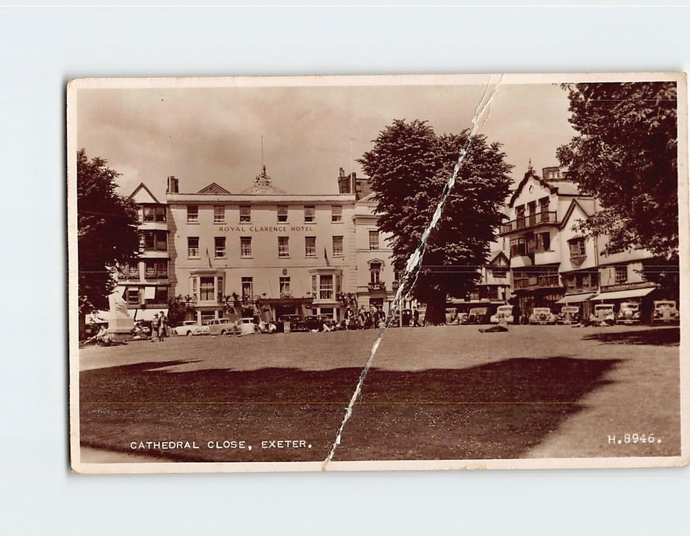 Postcard Cathedral Close Exeter Devon England