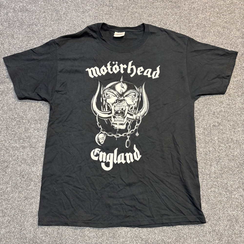 Vintage Motorhead England T Shirt Mens Large Black Louder Than Everything Else
