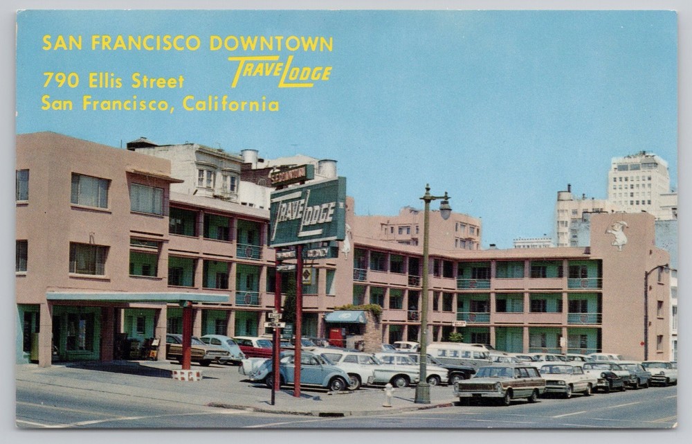 San Francisco Downtown Travel Lodge California CA Postcard