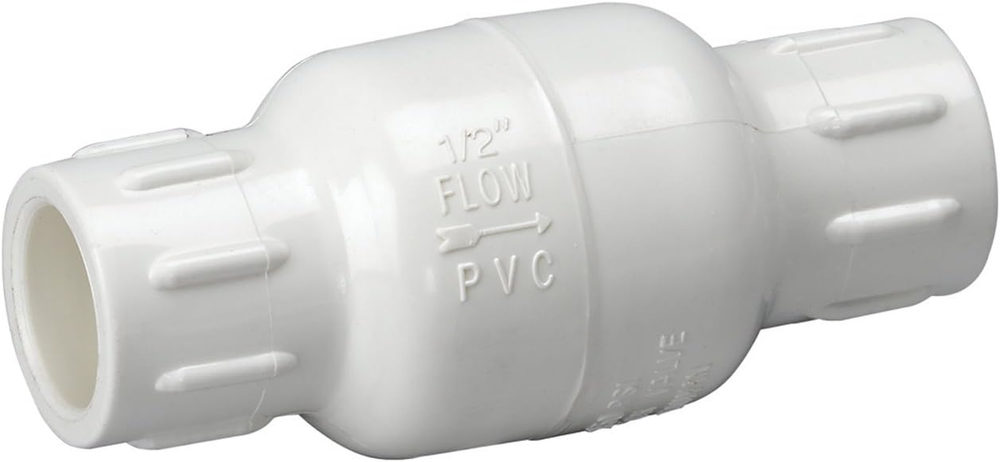 Homewerks 1-Inch PVC Schedule 40 In-Line Check Valve X Solvent Weld