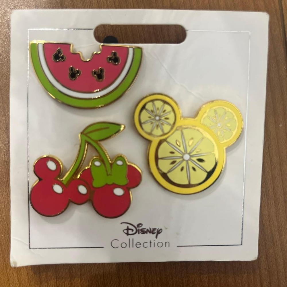 Disney fruit fruit Mickey Minnie pin batch 3 pack #ea8a94