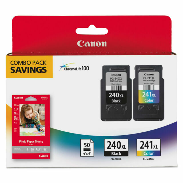 Canon PG-240XL/CL-241XL/GP-502 Black Tri-Color Ink Cartridge