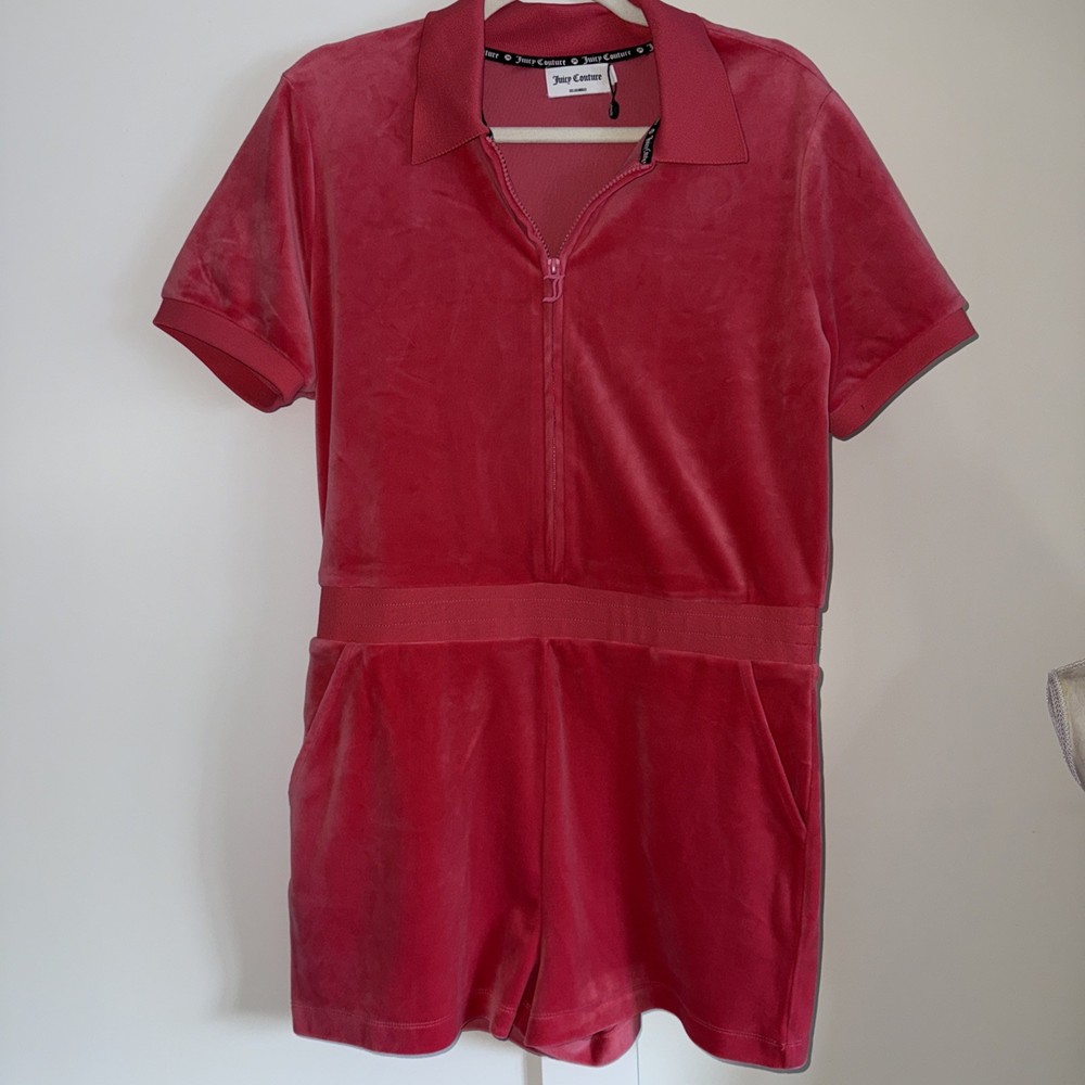 Juicy Pink Velour Romper New (other)  Large