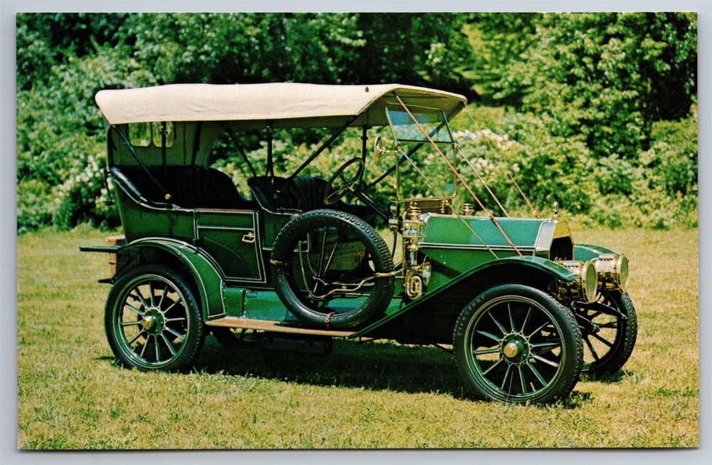 1910 Oakland Model K 40 HP Touring Car Long Island Auto Museum NY Postcard H9