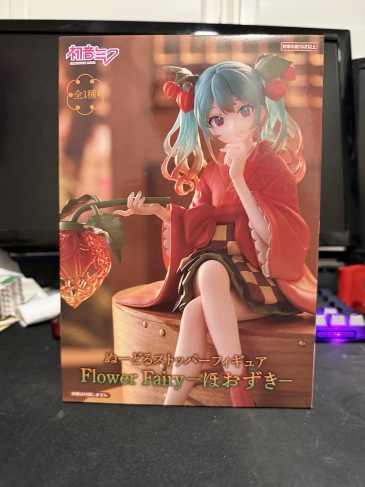 Hatsune Miku Flower Fairy Hozuki Ver. Noodle Stopper Figure FuRyu New US