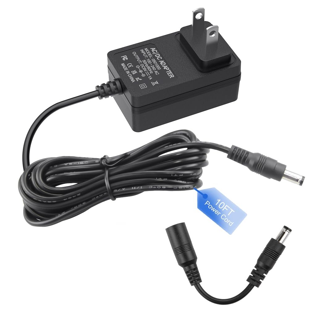 9V AC Adapter 9Volt 1Amp DC Power Supply 100-240V 50/60Hz to Power...