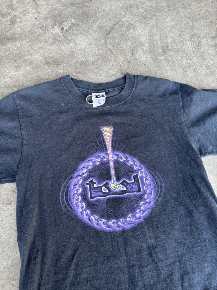 Vintage 2000s Tool Band Tee Anvil Size Small Black T-Shirt Rare Metal Rock